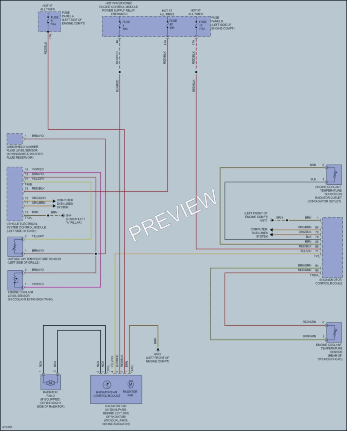 2024 Volkswagen Tiguan Cooling Fan wiring diagram preview