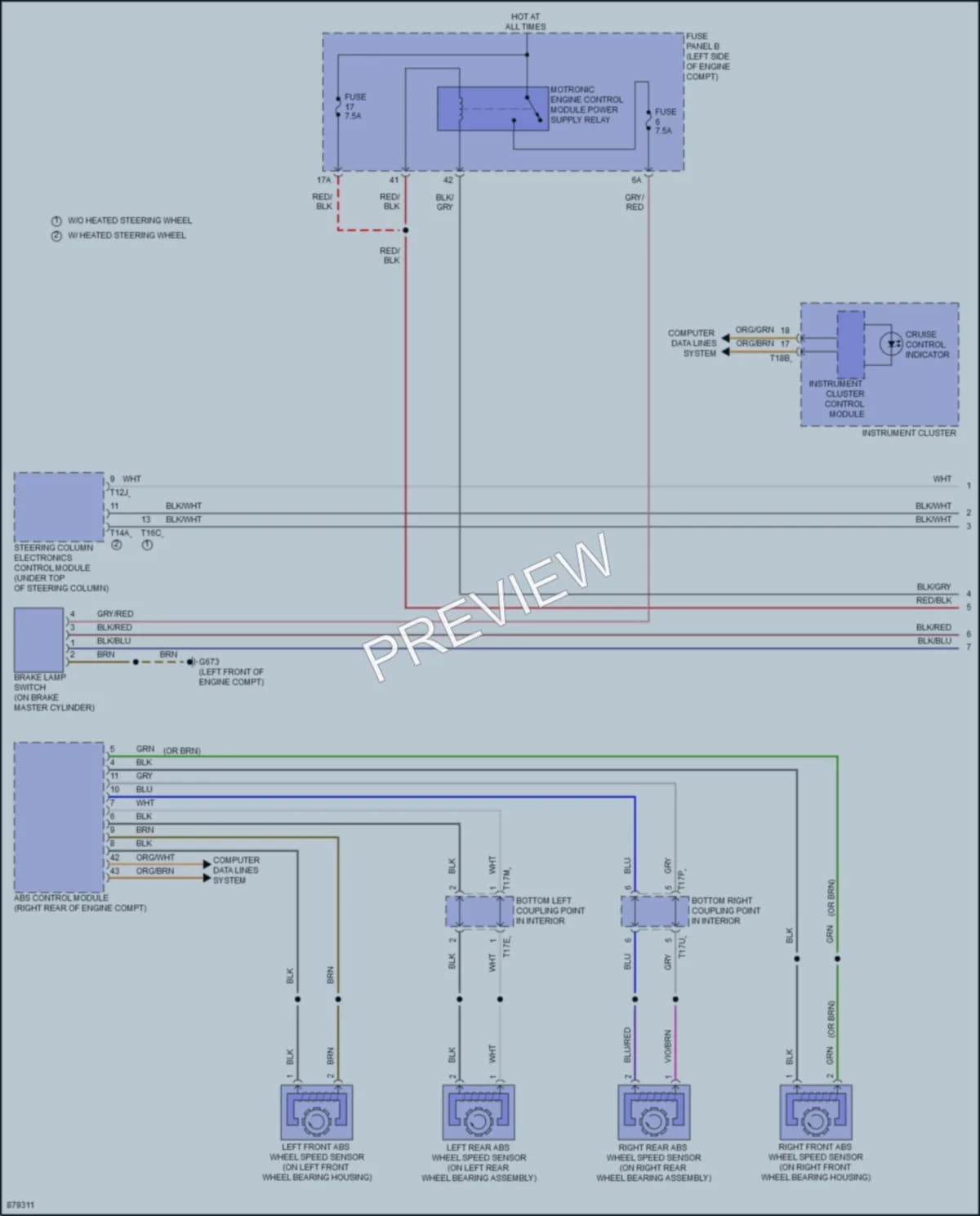 2024 Volkswagen Tiguan Cruise Control wiring diagram preview