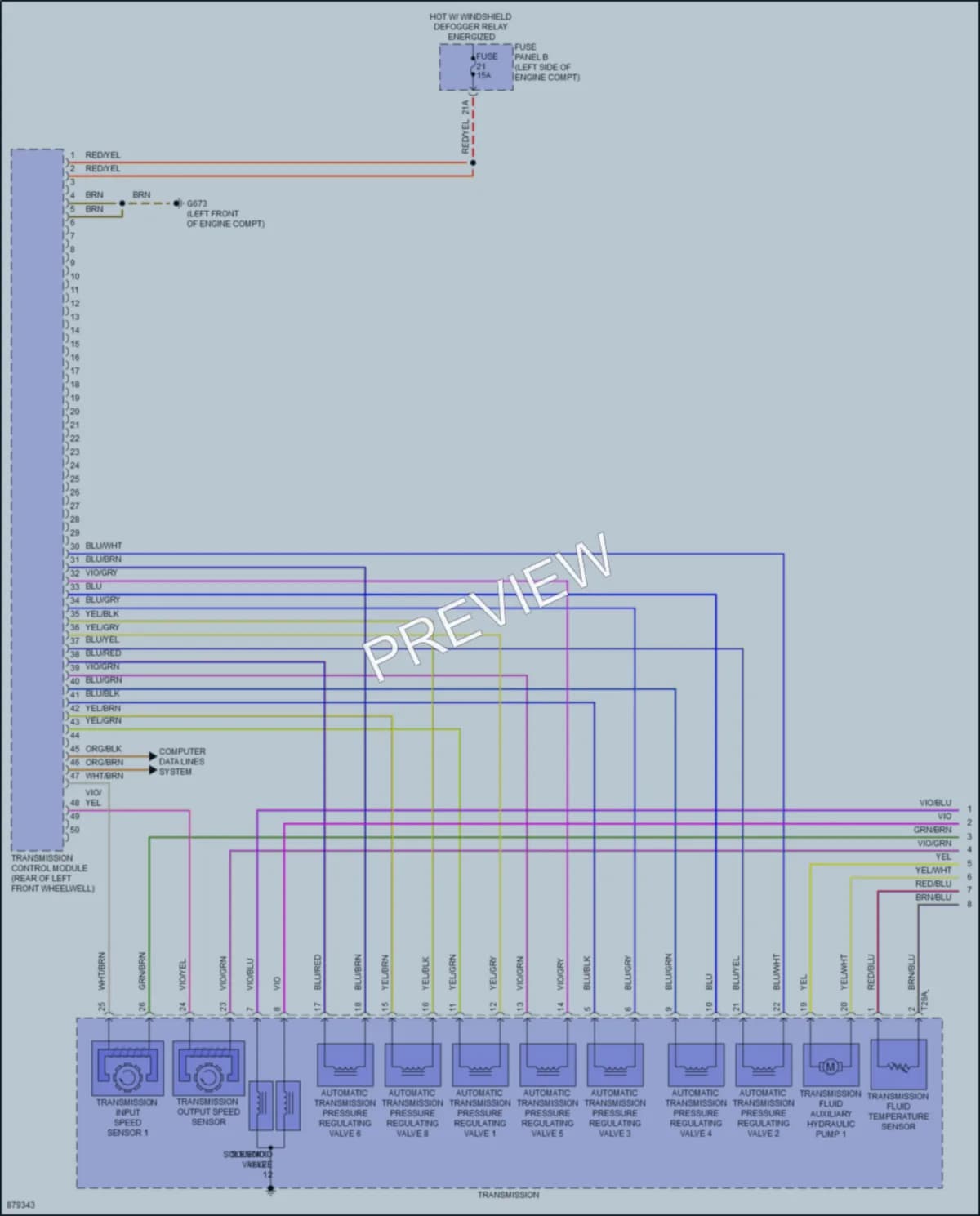 2024 Volkswagen Tiguan Transmission wiring diagram preview