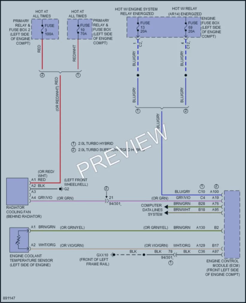 2024 Volvo S60 Cooling Fan Wiring Diagrams protected preview