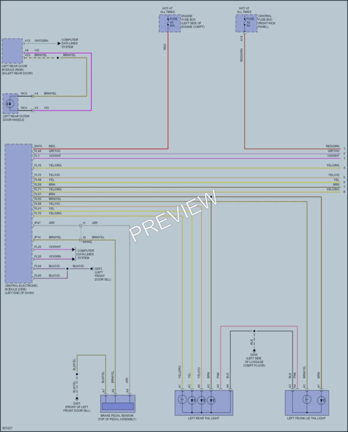 2024 Volvo S60 Exterior Lights wiring diagram preview