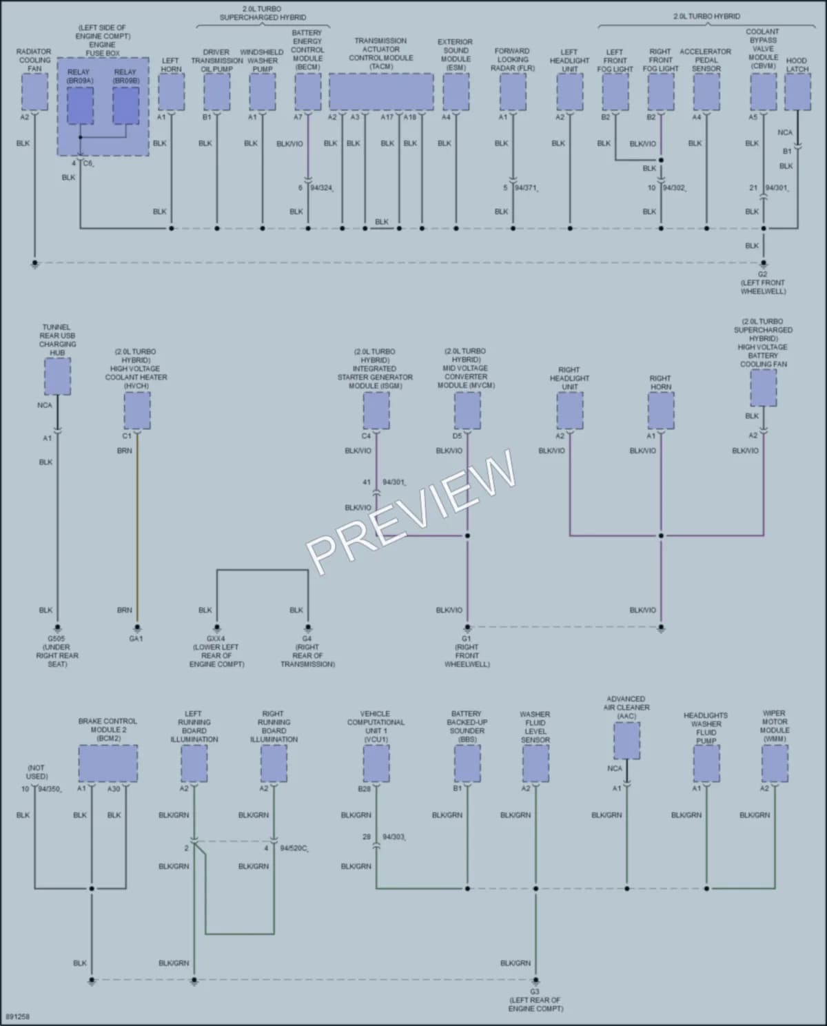 2024 Volvo S60 Ground Distribution wiring diagram preview