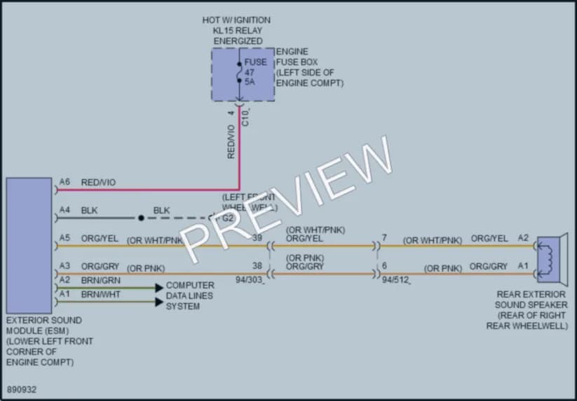 2024 Volvo S90 Active Bodyworks wiring diagram preview