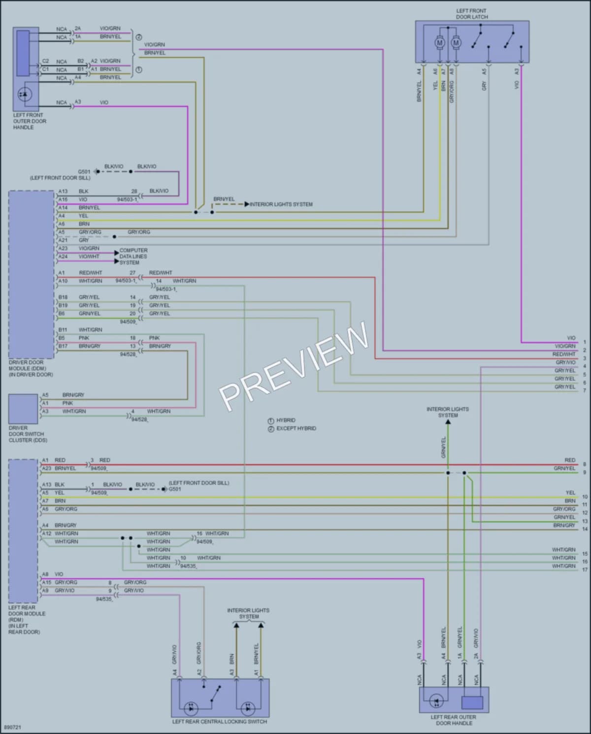 2024 Volvo S90PlugIn Anti Theft wiring diagram preview