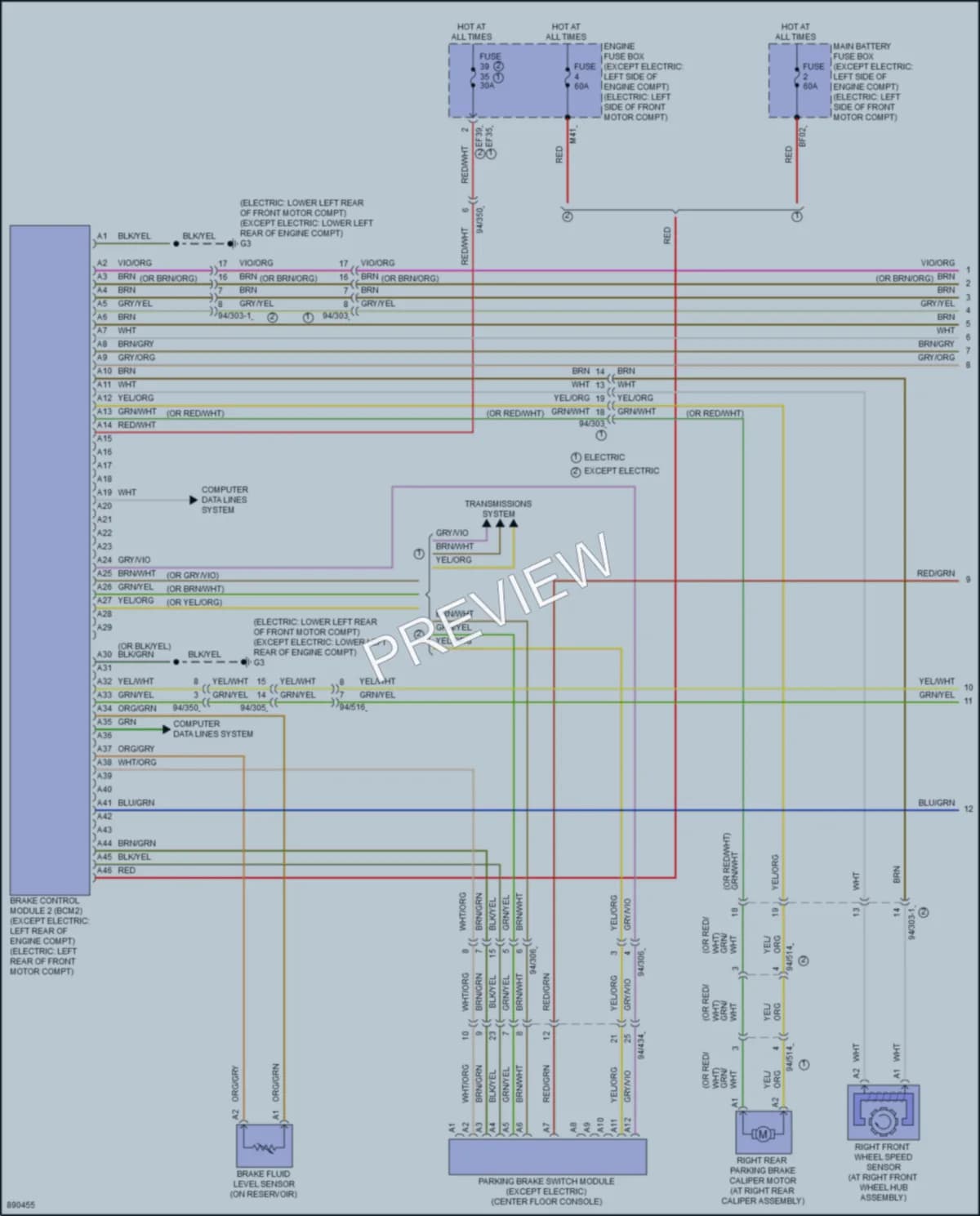2024 Volvo XC40 Anti Lock Brakes wiring diagram preview
