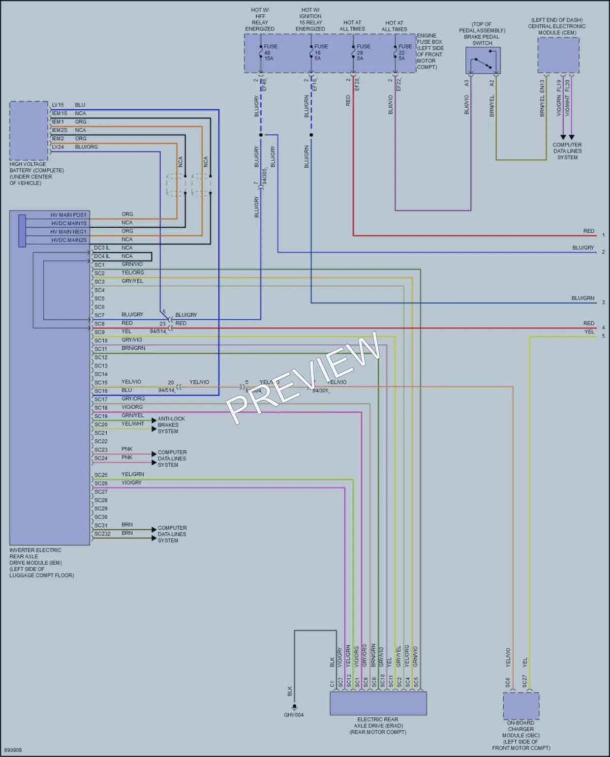 2024 Volvo XC40 Transmission wiring diagram preview