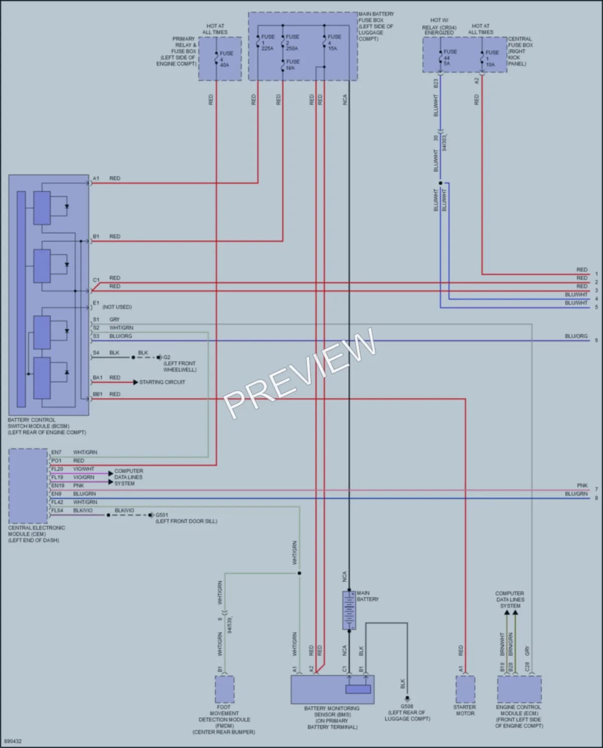 2024 Volvo XC60 Starting Charging wiring diagram preview