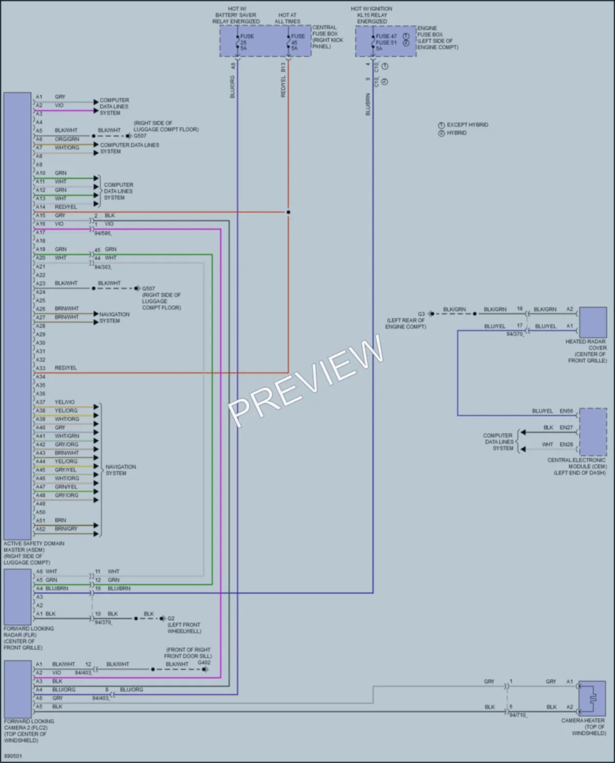 2024 Volvo XC90 Instrument Cluster wiring diagram preview