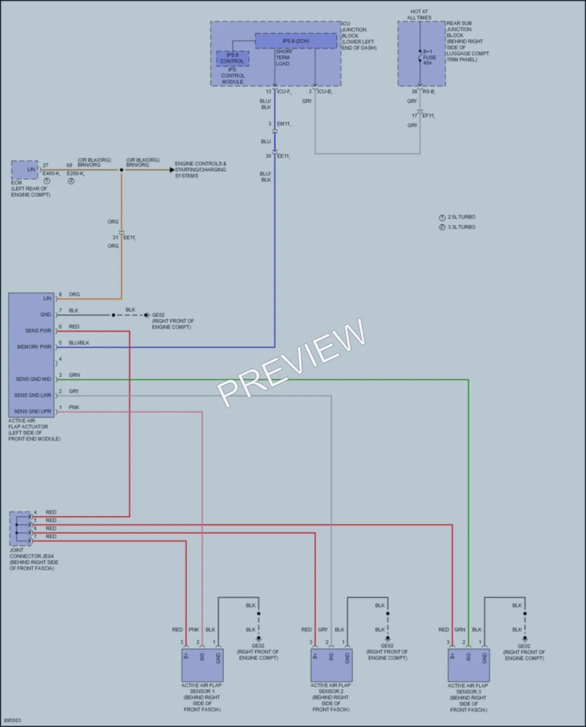 2025 Genesis G70 Active Bodyworks Wiring Diagrams protected preview