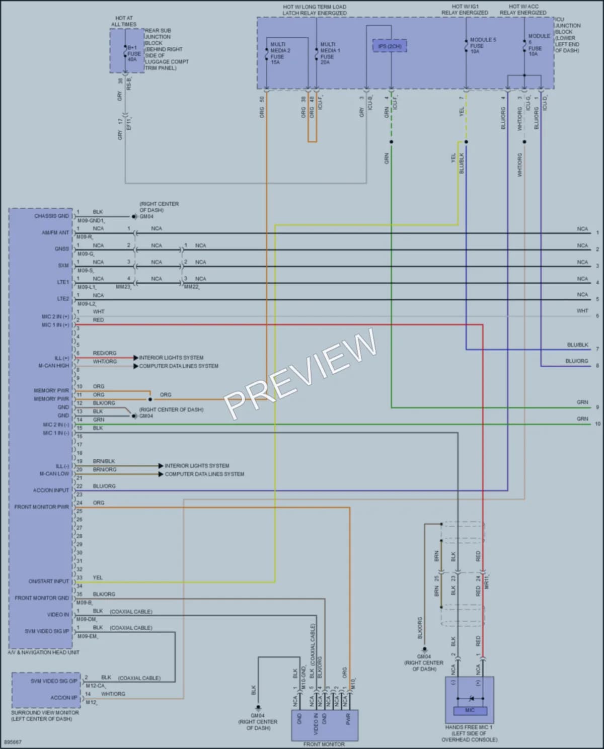 2025 Genesis G70 Radio Wiring Diagrams protected preview
