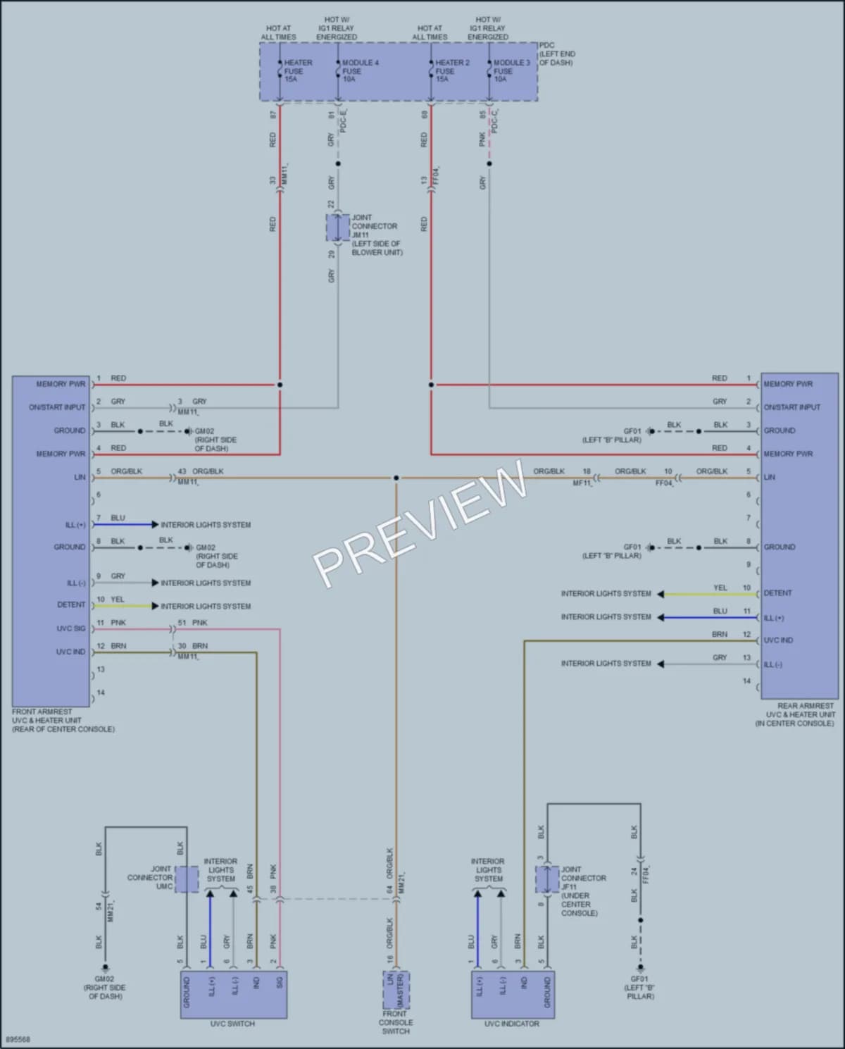 2025 Genesis GV80 Cabin Accessories wiring diagram preview