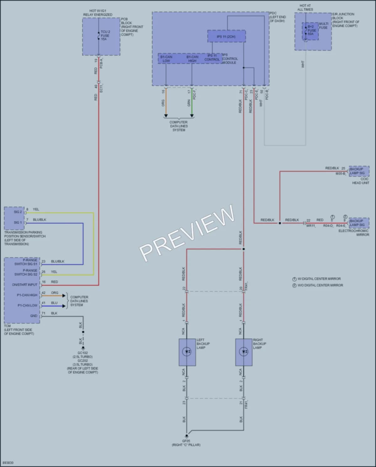 2025 Genesis GV80 Exterior Lights Wiring Diagrams protected preview