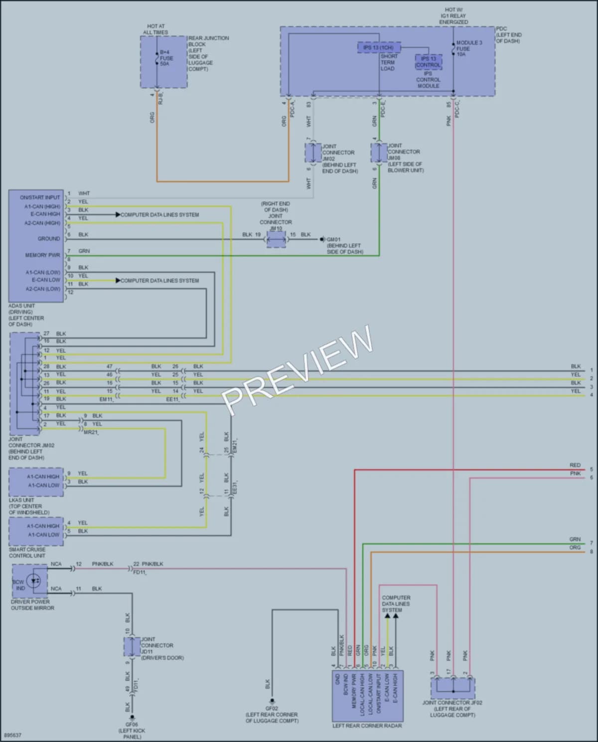 2025 Genesis GV80 Navigation Wiring Diagrams protected preview