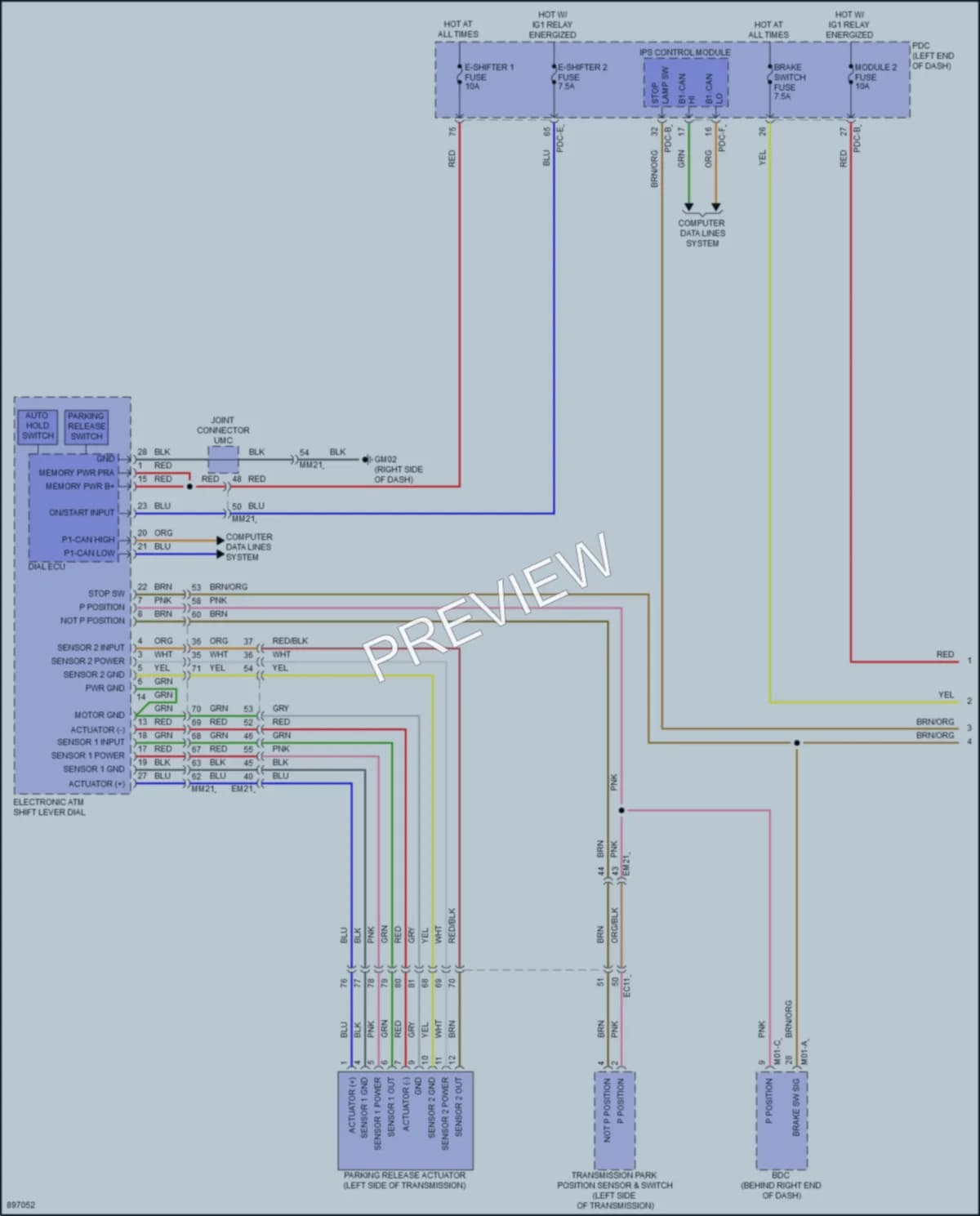 2025 Genesis GV80 Shift Interlock Wiring Diagrams protected preview