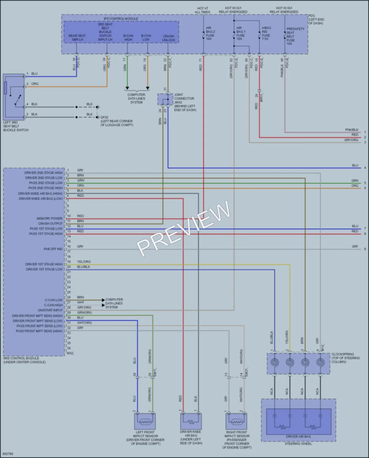 2025 Genesis GV80 Supplemental Restraints Wiring Diagrams protected preview