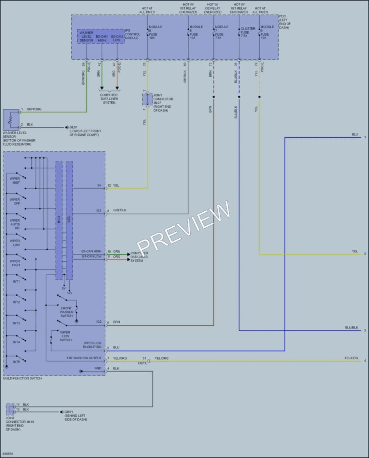 2025 Genesis GV80 Wiper Washer Wiring Diagrams protected preview