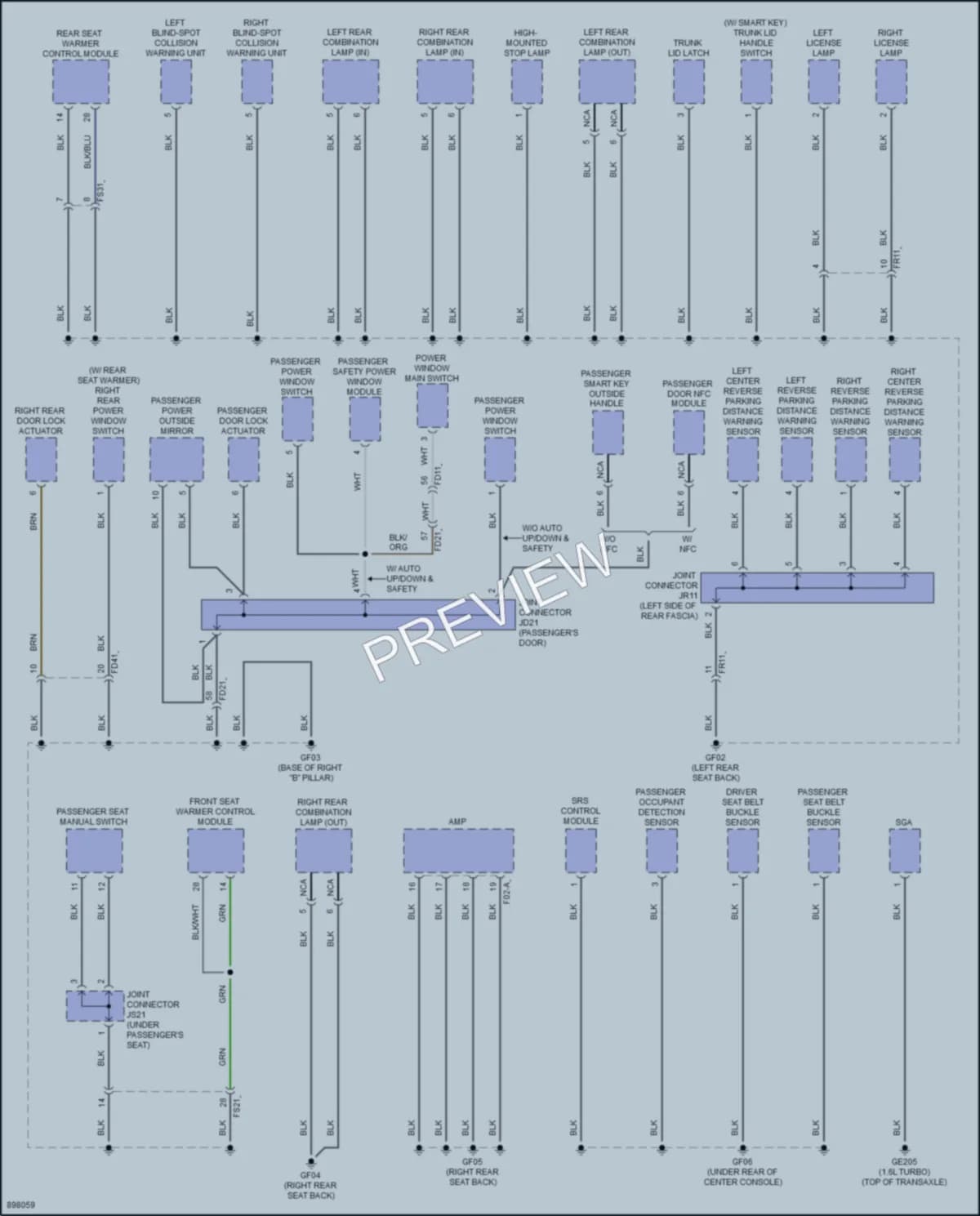 2025 Hyundai Elantra Ground Distribution wiring diagram preview