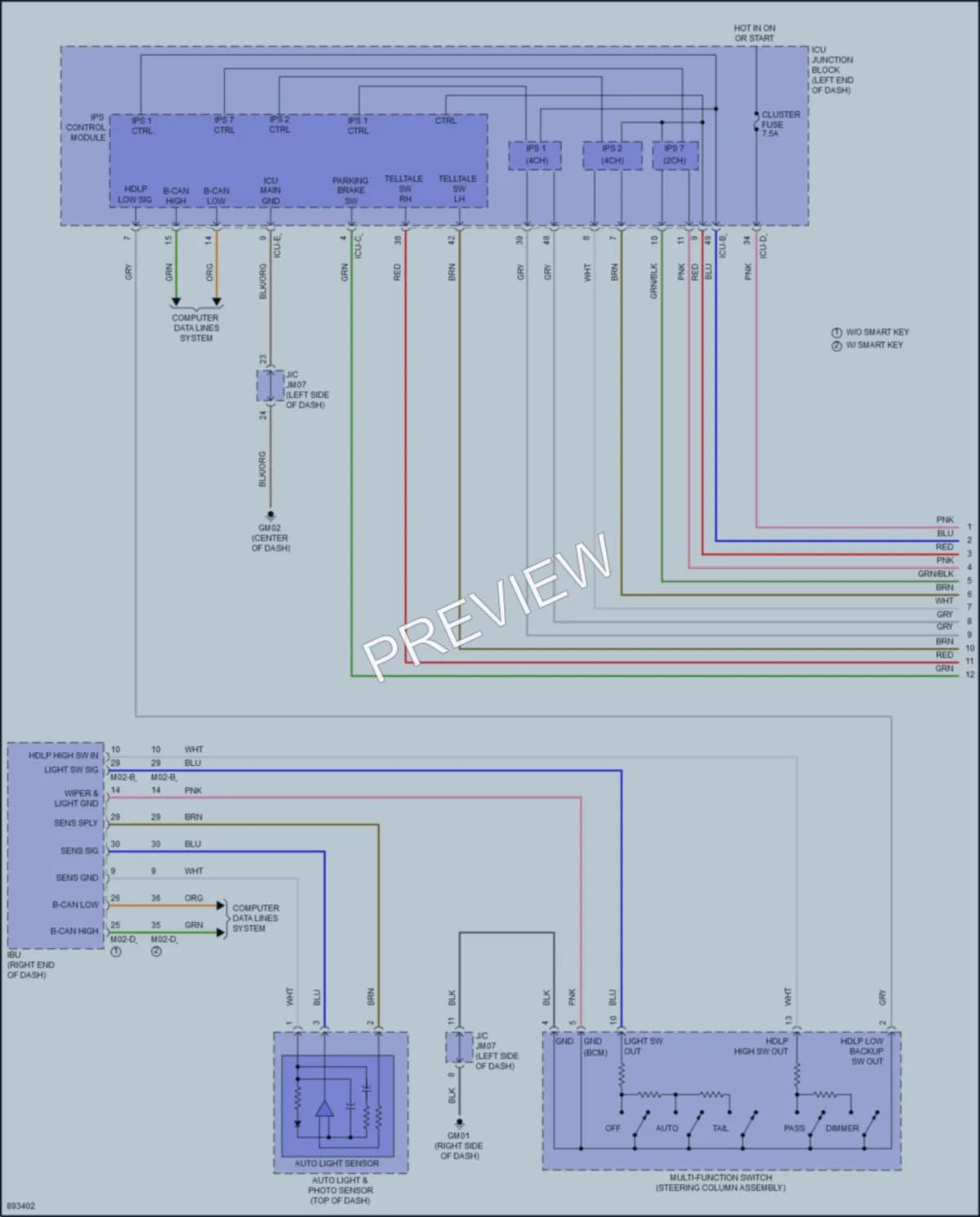 2025 Hyundai Elantra Headlights Wiring Diagrams protected preview