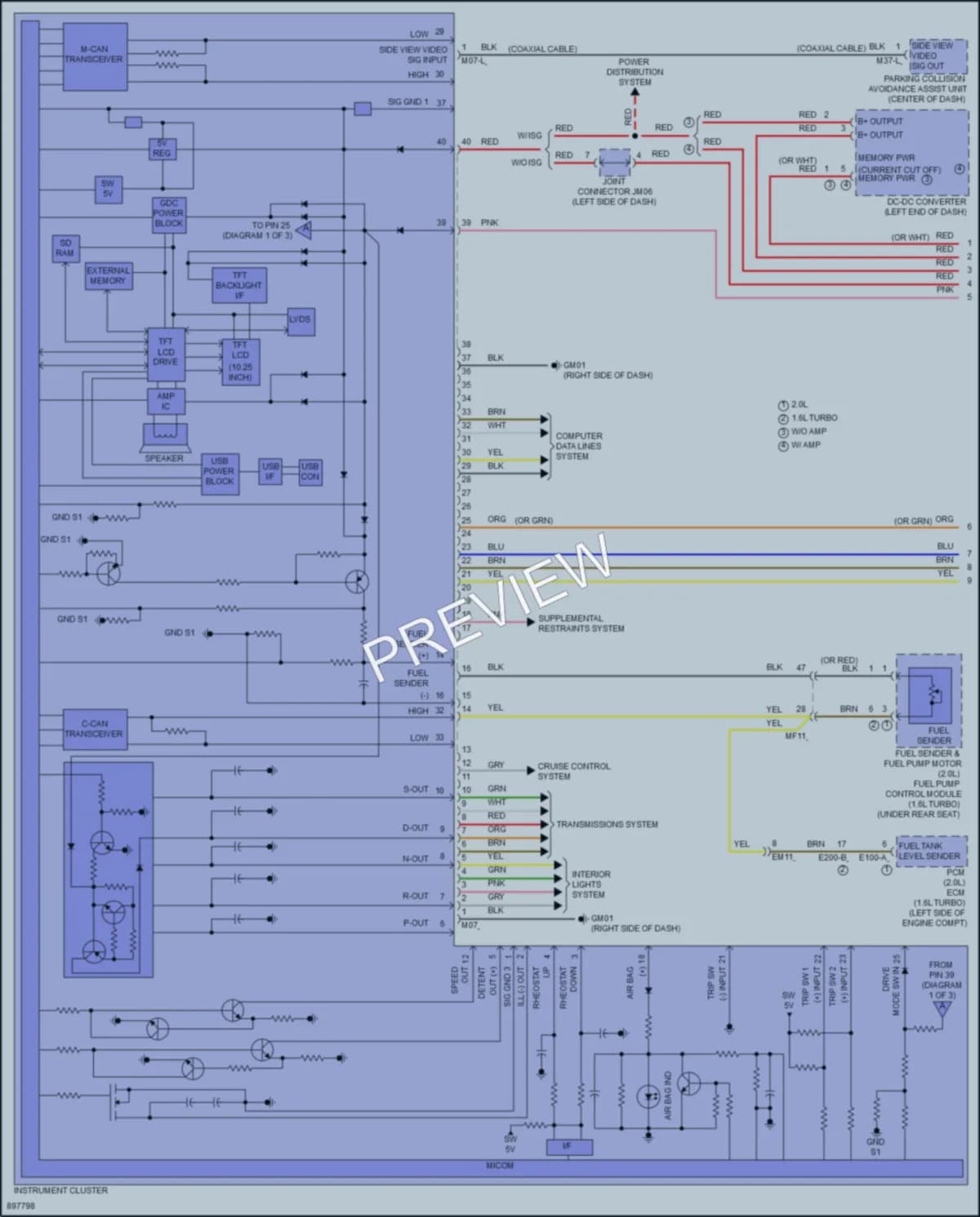 2025 Hyundai Elantra Instrument Cluster Wiring Diagrams protected preview