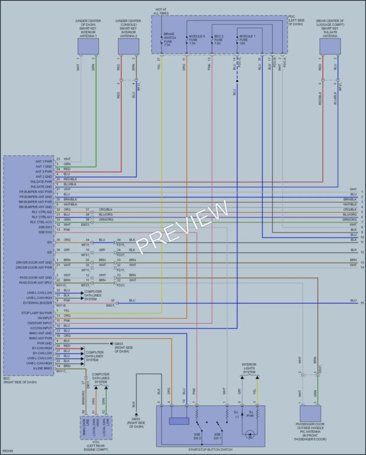2025 Hyundai Ioniq5 Power Door Locks wiring diagram preview