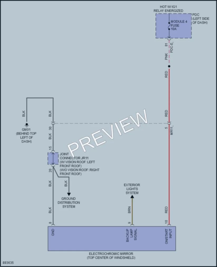 2025 Hyundai Ioniq5 Power Mirrors Wiring Diagrams protected preview