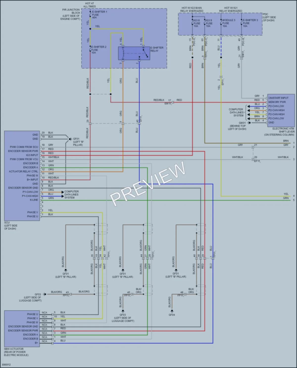 2025 Hyundai Ioniq5 Transmission Wiring Diagrams protected preview