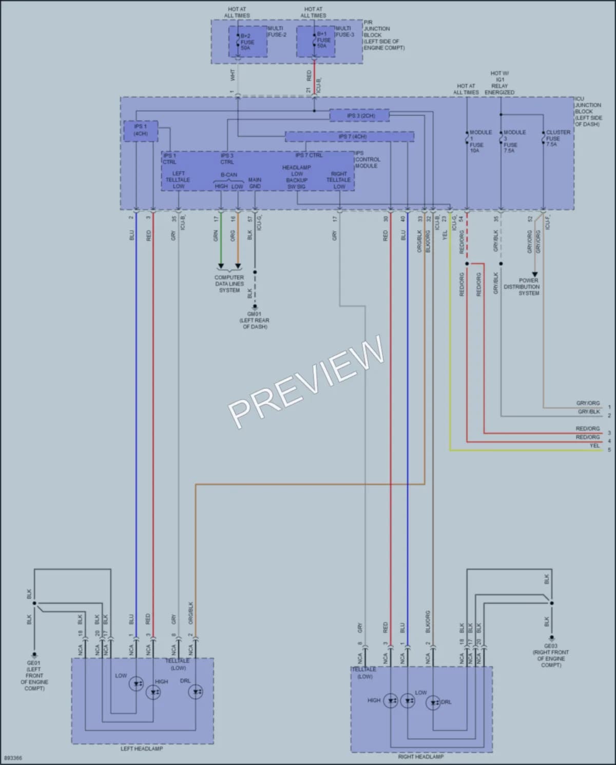 2025 Hyundai Ioniq6 Headlights Wiring Diagrams protected preview