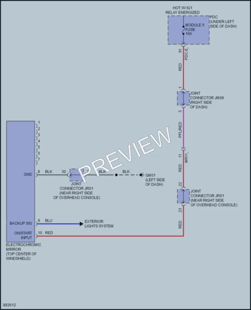 2025 Hyundai Kona Power Mirrors wiring diagram preview