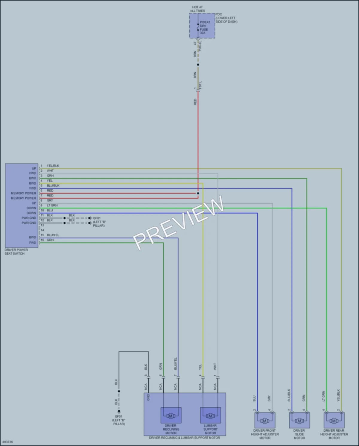 2025 Hyundai Kona Power Seats wiring diagram preview