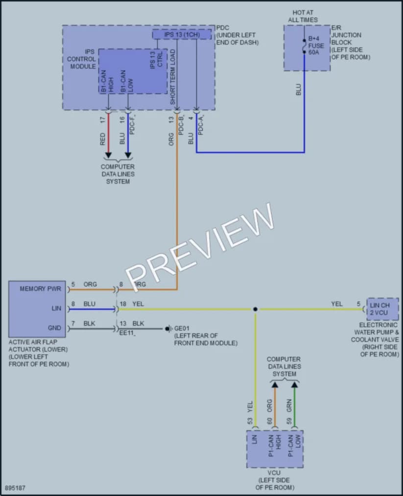 2025 Hyundai KonaElectric Active Bodyworks wiring diagram preview