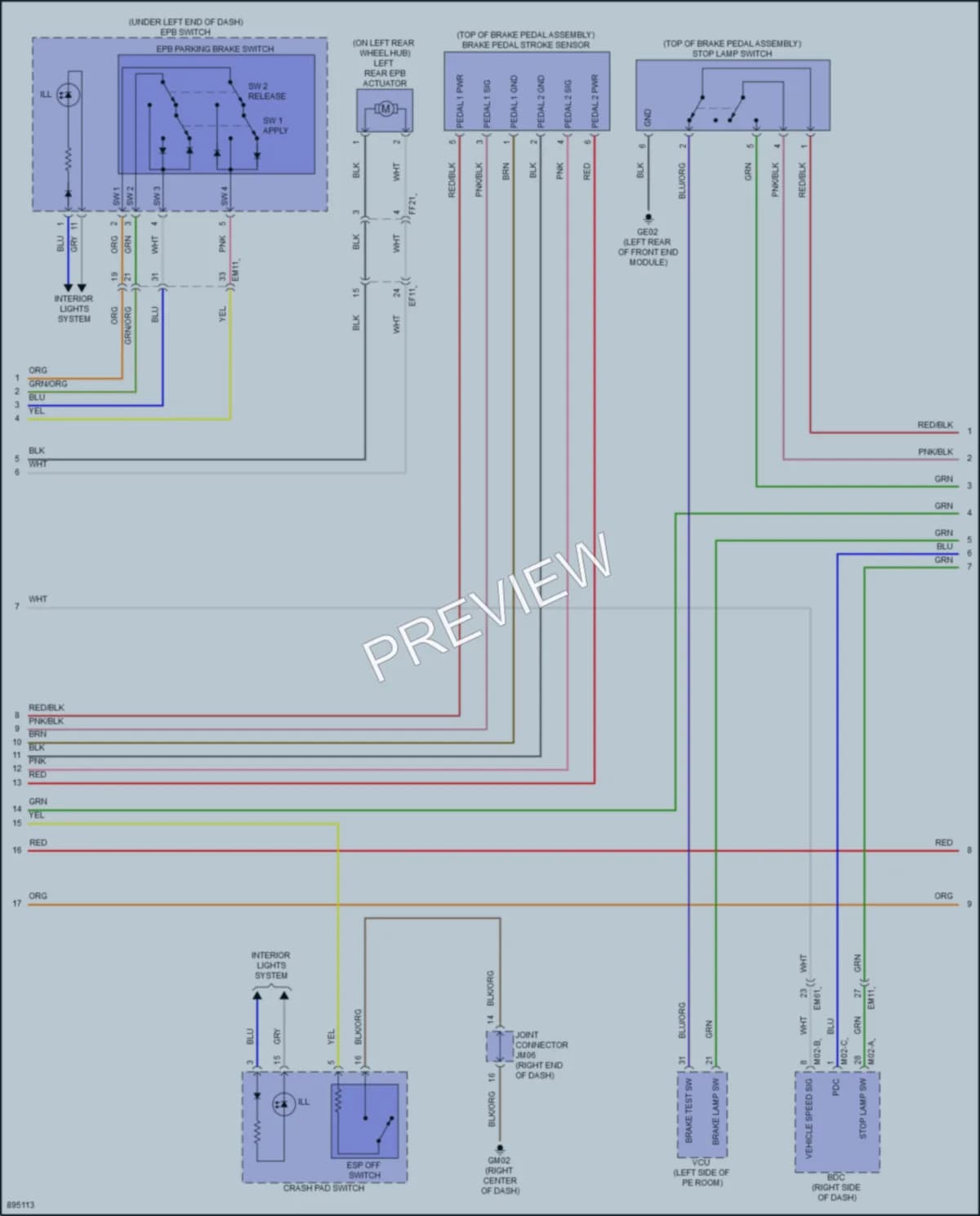 2025 Hyundai KonaElectric Anti Lock Brakes wiring diagram preview