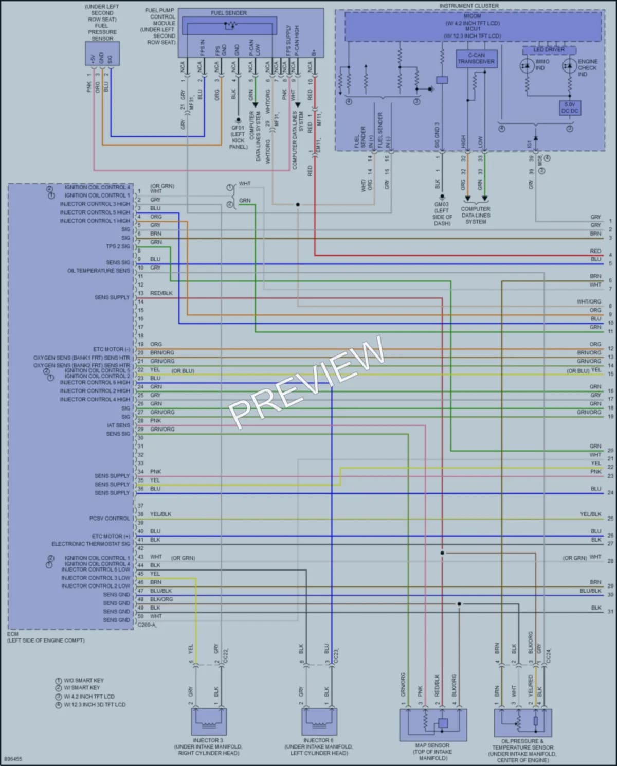 2025 Hyundai Palisade Engine Performance wiring diagram preview
