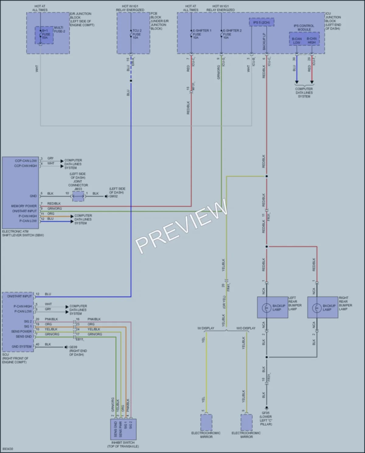 2025 Hyundai Palisade Exterior Lights wiring diagram preview