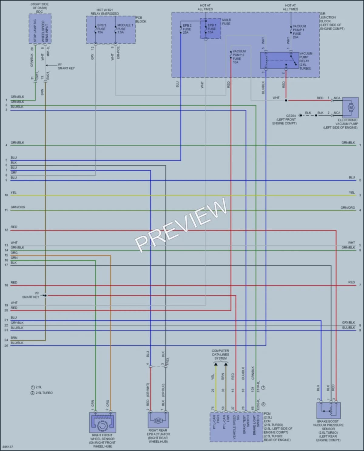 2025 Hyundai SantaCruz Anti Lock Brakes wiring diagram preview