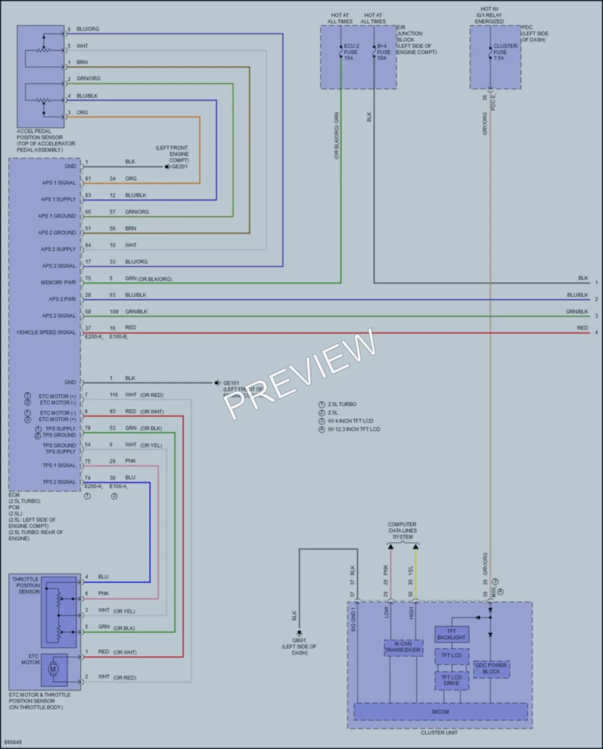 2025 Hyundai SantaCruz Cruise Control wiring diagram preview