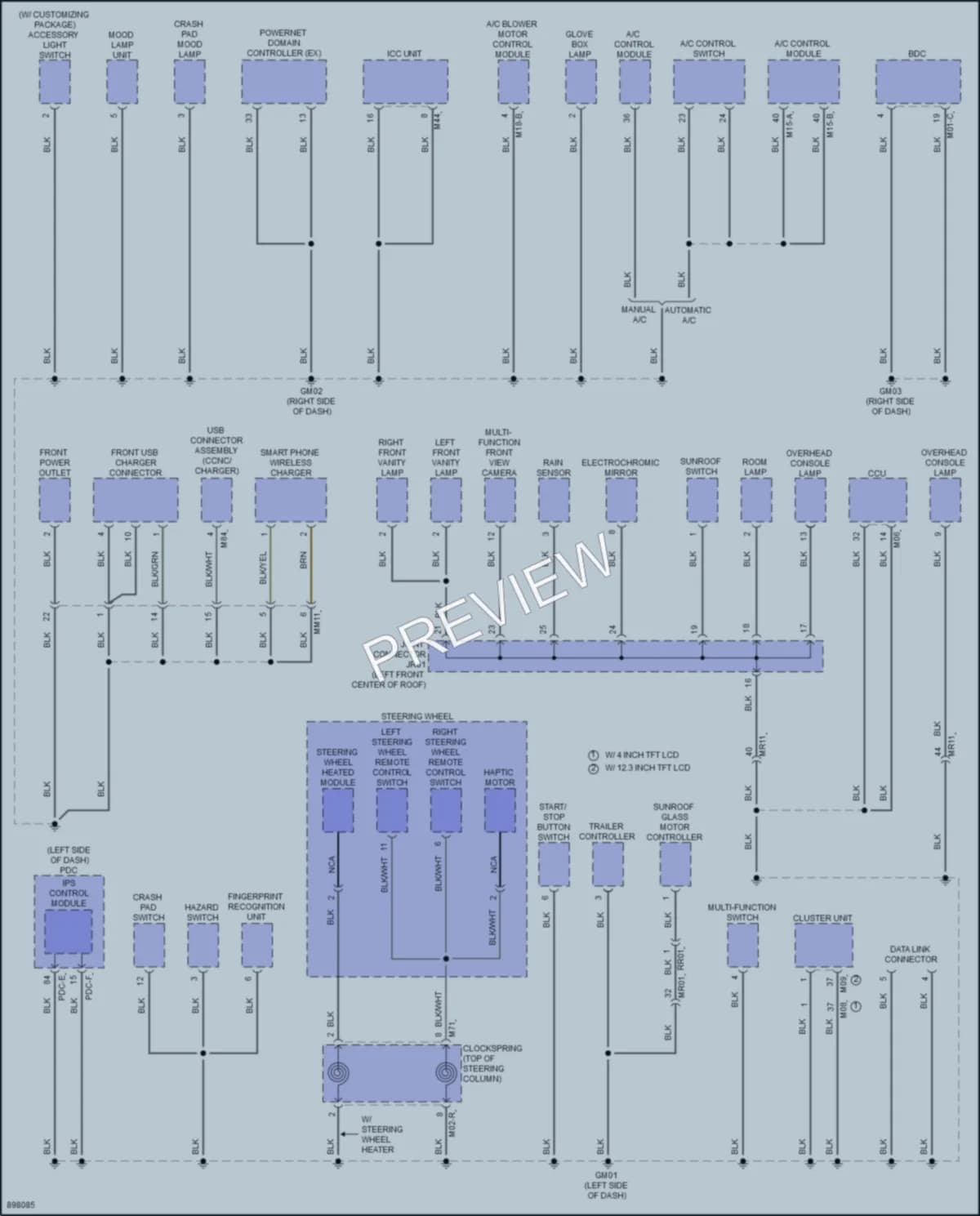 2025 Hyundai SantaCruz Ground Distribution wiring diagram preview