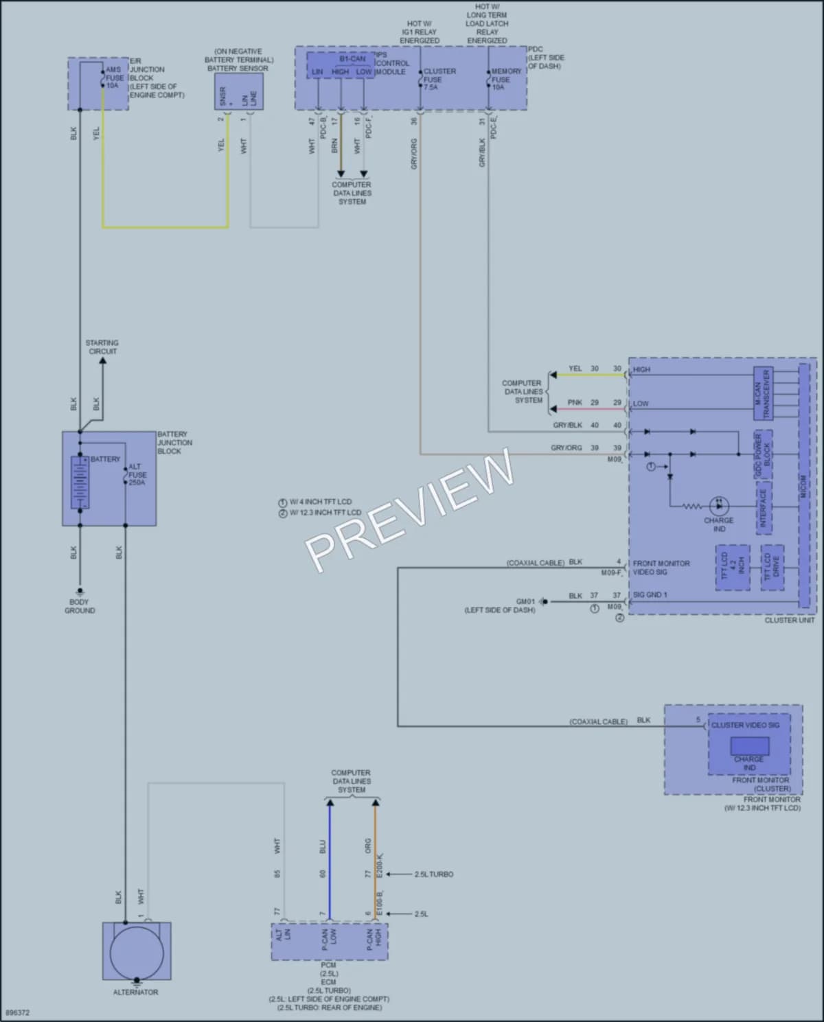 2025 Hyundai SantaCruz Starting Charging wiring diagram preview