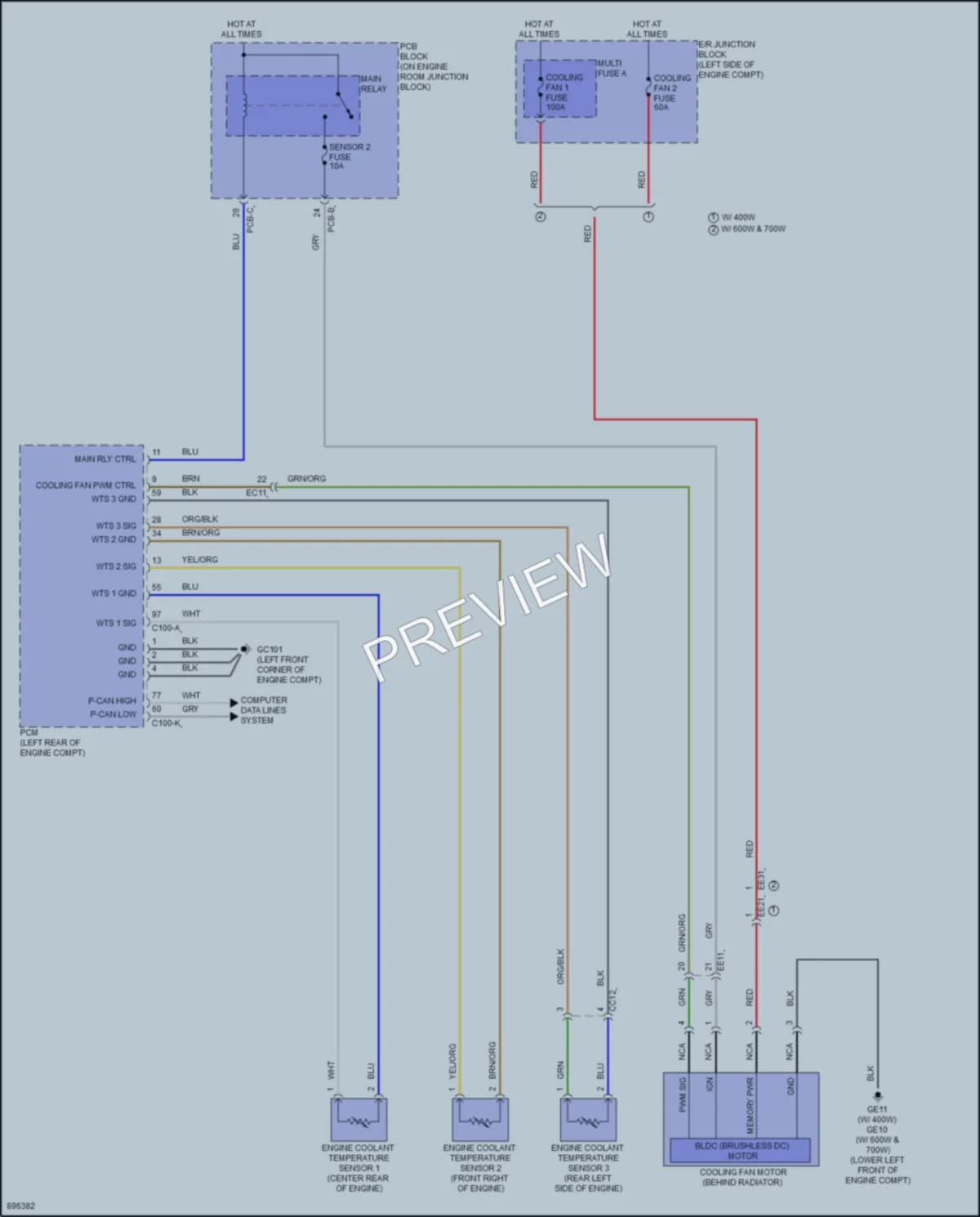 2025 Hyundai SantaFe Cooling Fan wiring diagram preview