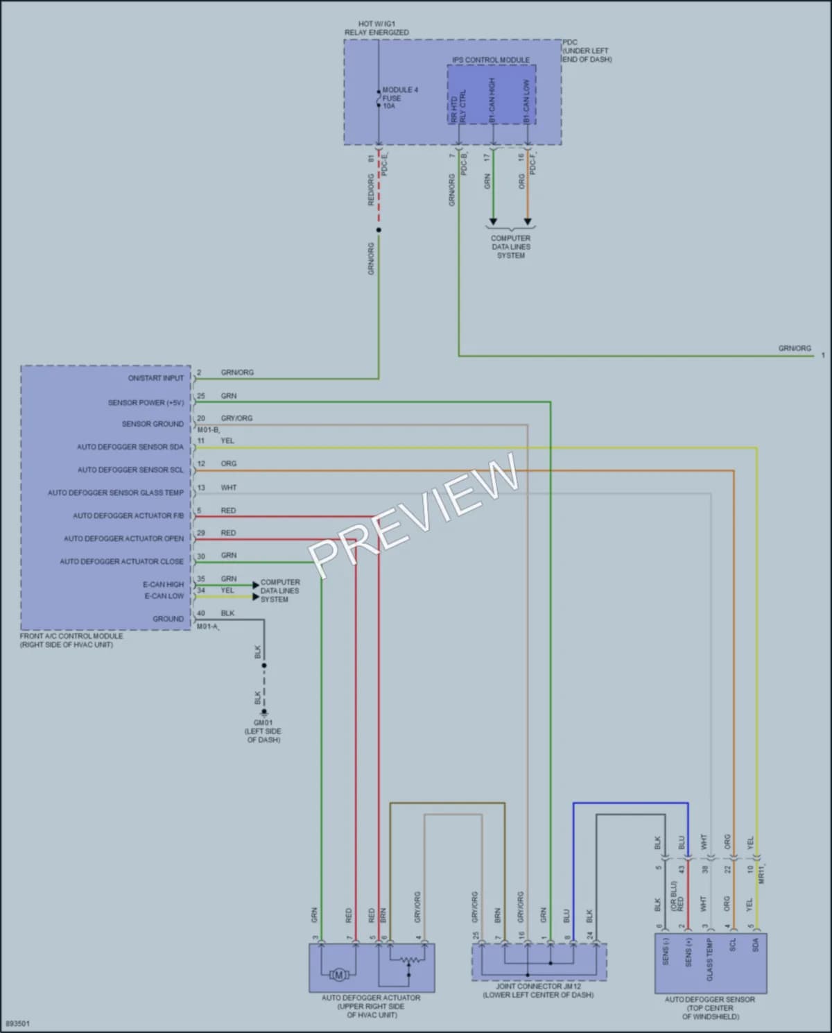 2025 Hyundai SantaFe Defoggers wiring diagram preview