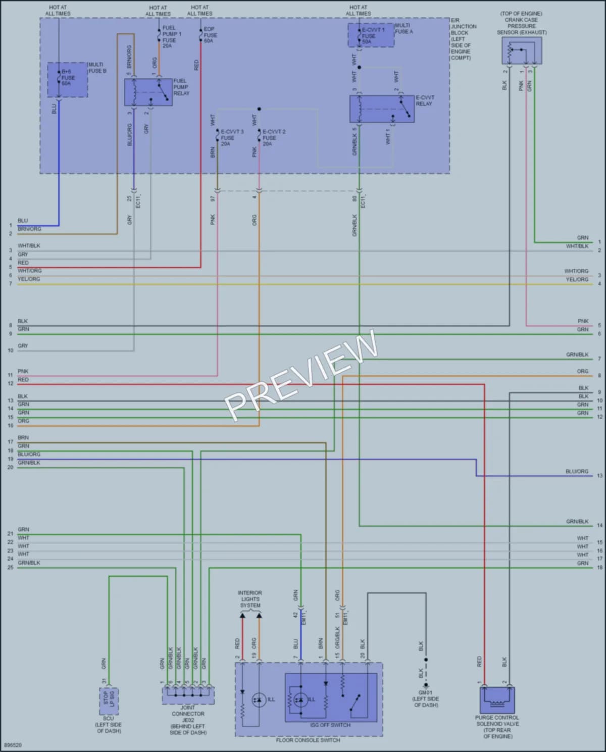 2025 Hyundai SantaFe Engine Performance wiring diagram preview