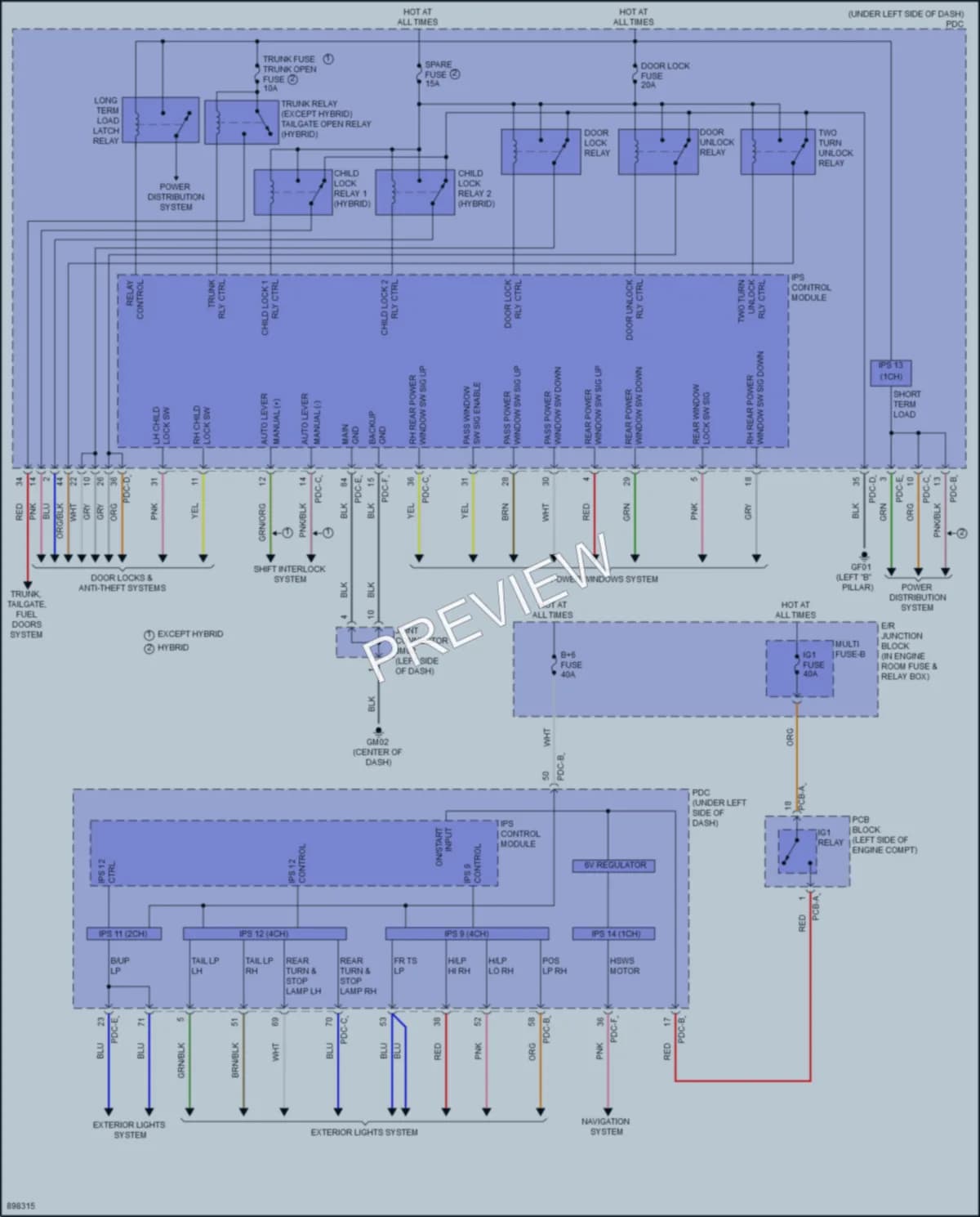 2025 Hyundai Sonata Body Control Modules wiring diagram preview