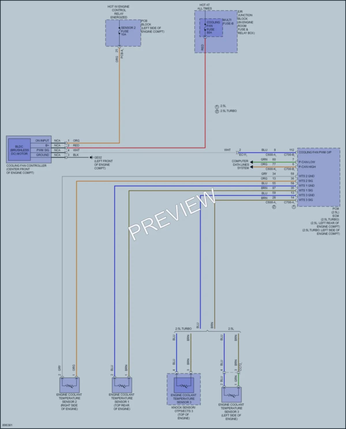 2025 Hyundai Sonata Cooling Fan wiring diagram preview
