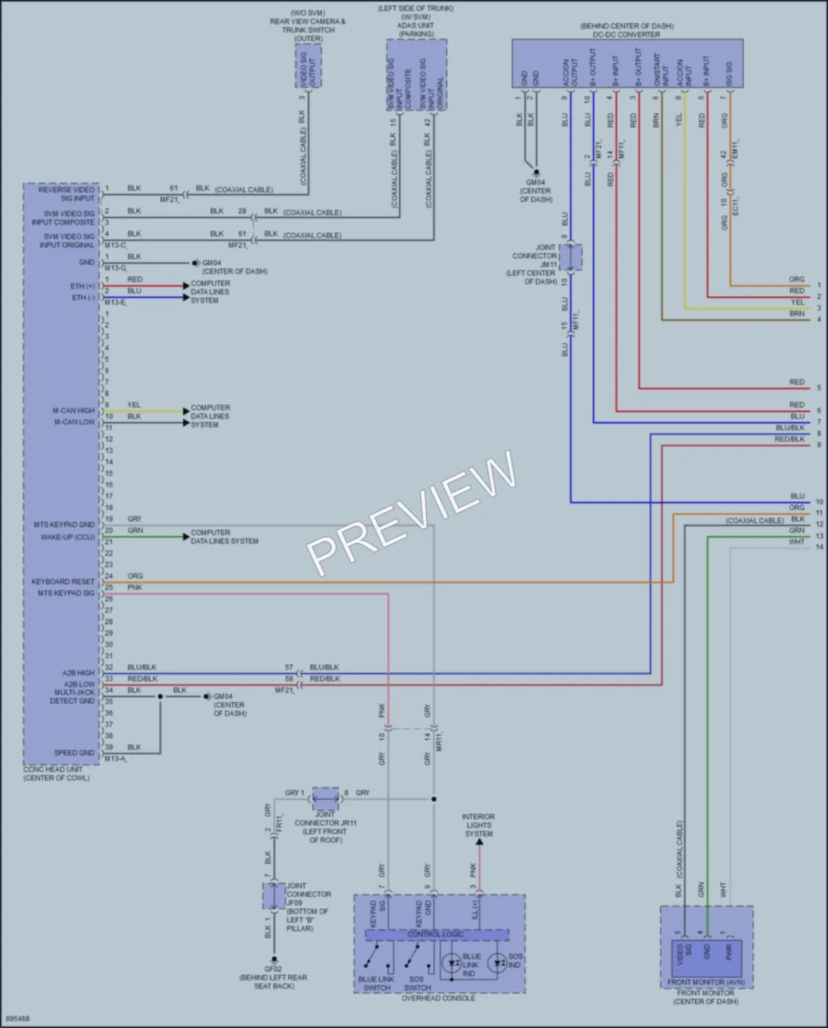 2025 Hyundai Sonata Radio wiring diagram preview