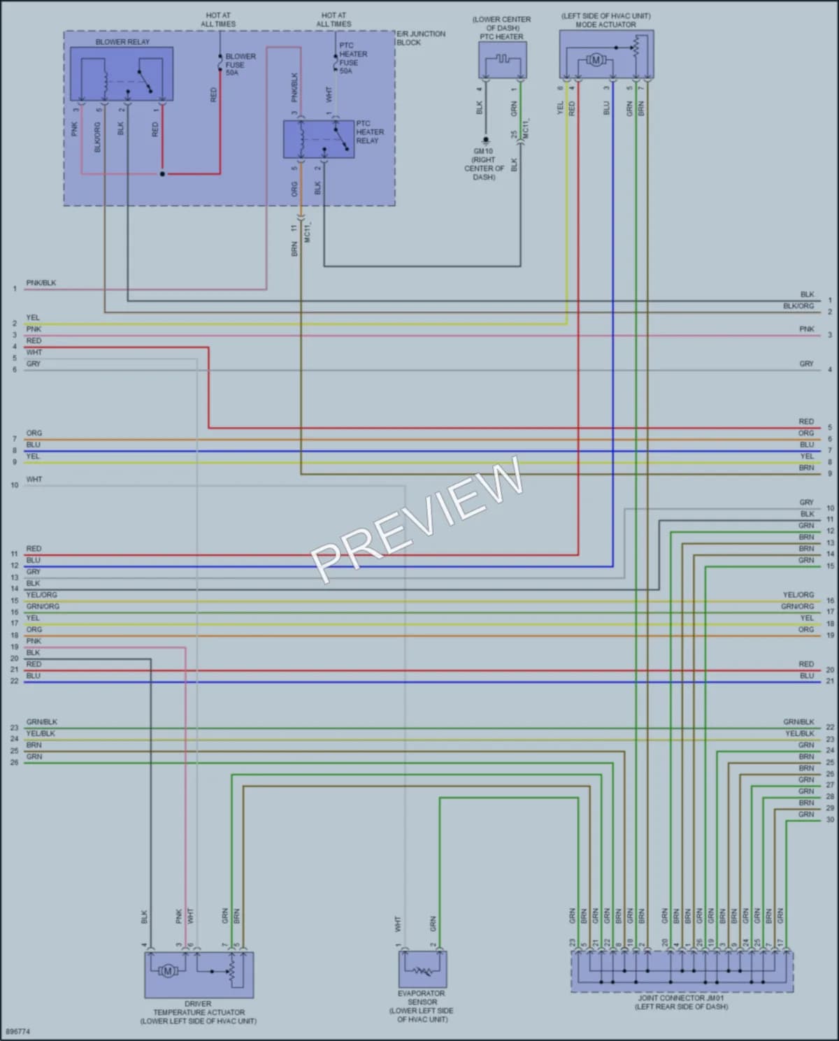 2025 Hyundai Tucson Air Conditioning wiring diagram preview