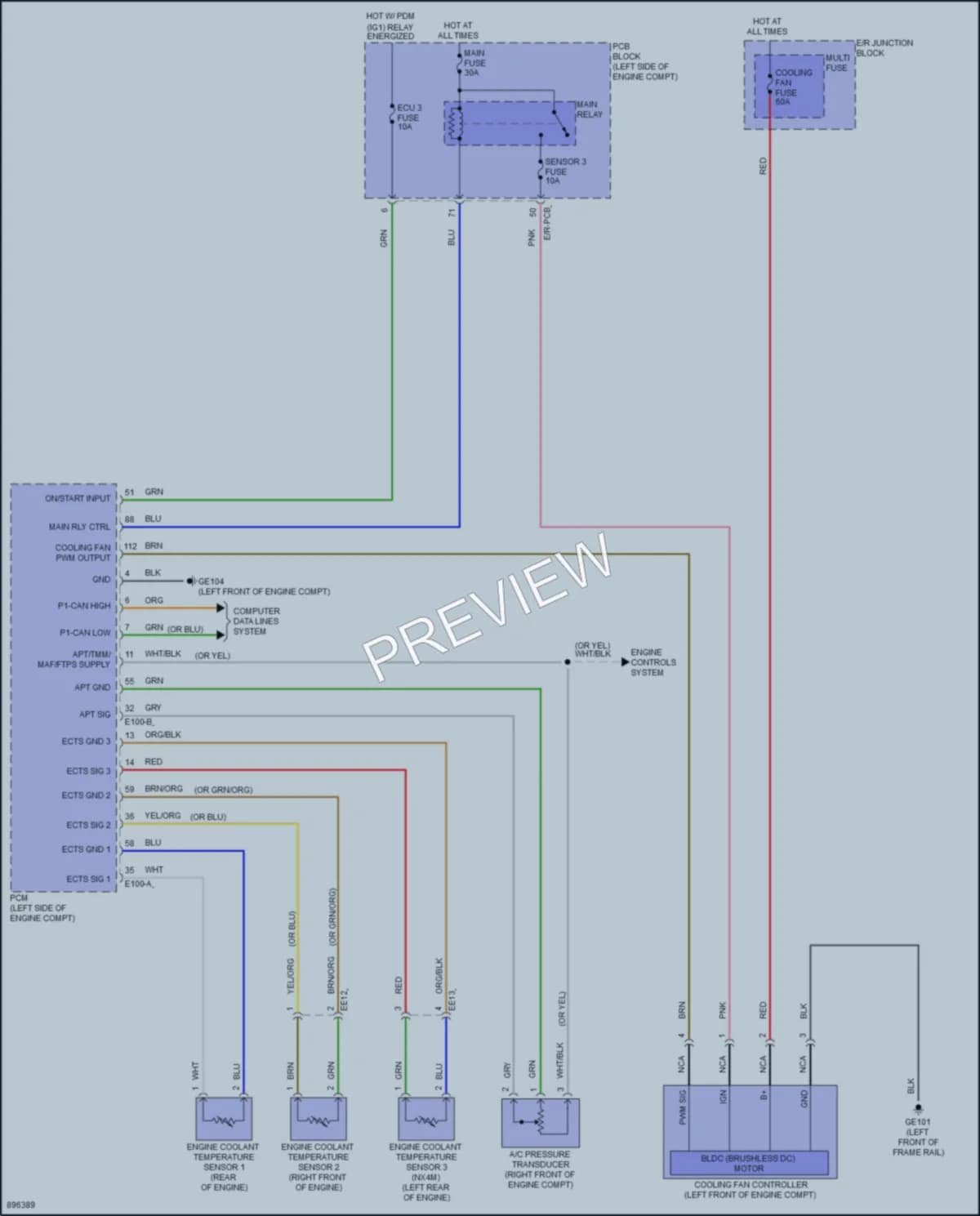 2025 Hyundai Tucson Cooling Fan wiring diagram preview