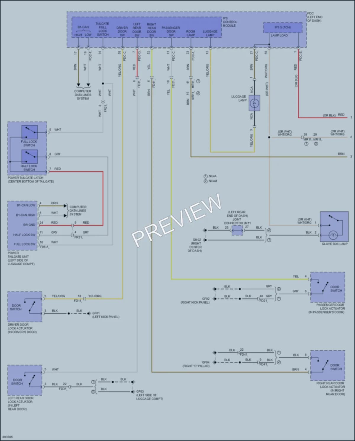2025 Hyundai Tucson Interior Lights wiring diagram preview