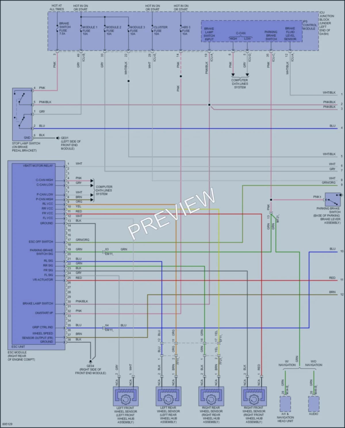 2025 Hyundai Venue Anti Lock Brakes wiring diagram preview