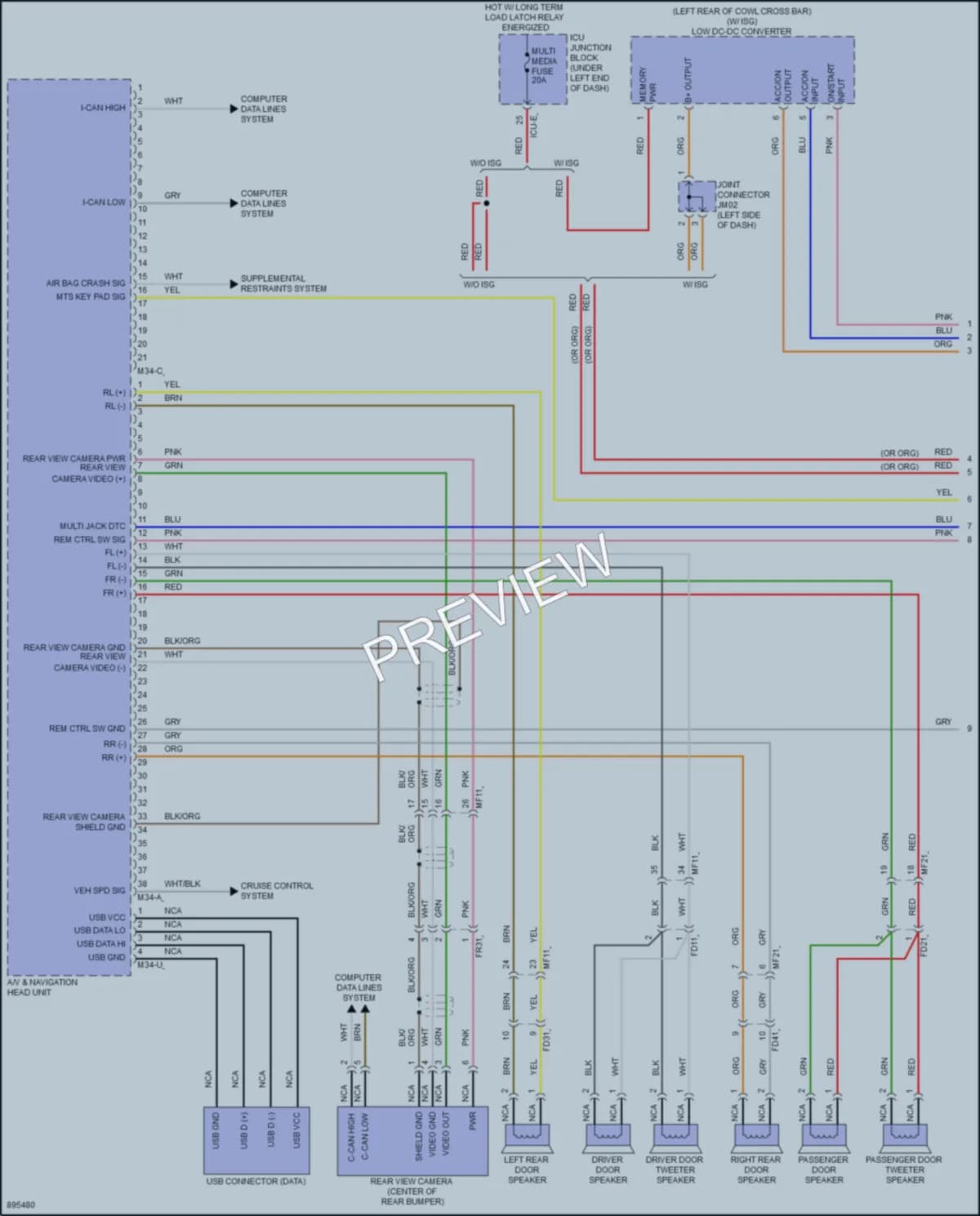 2025 Hyundai Venue Radio wiring diagram preview