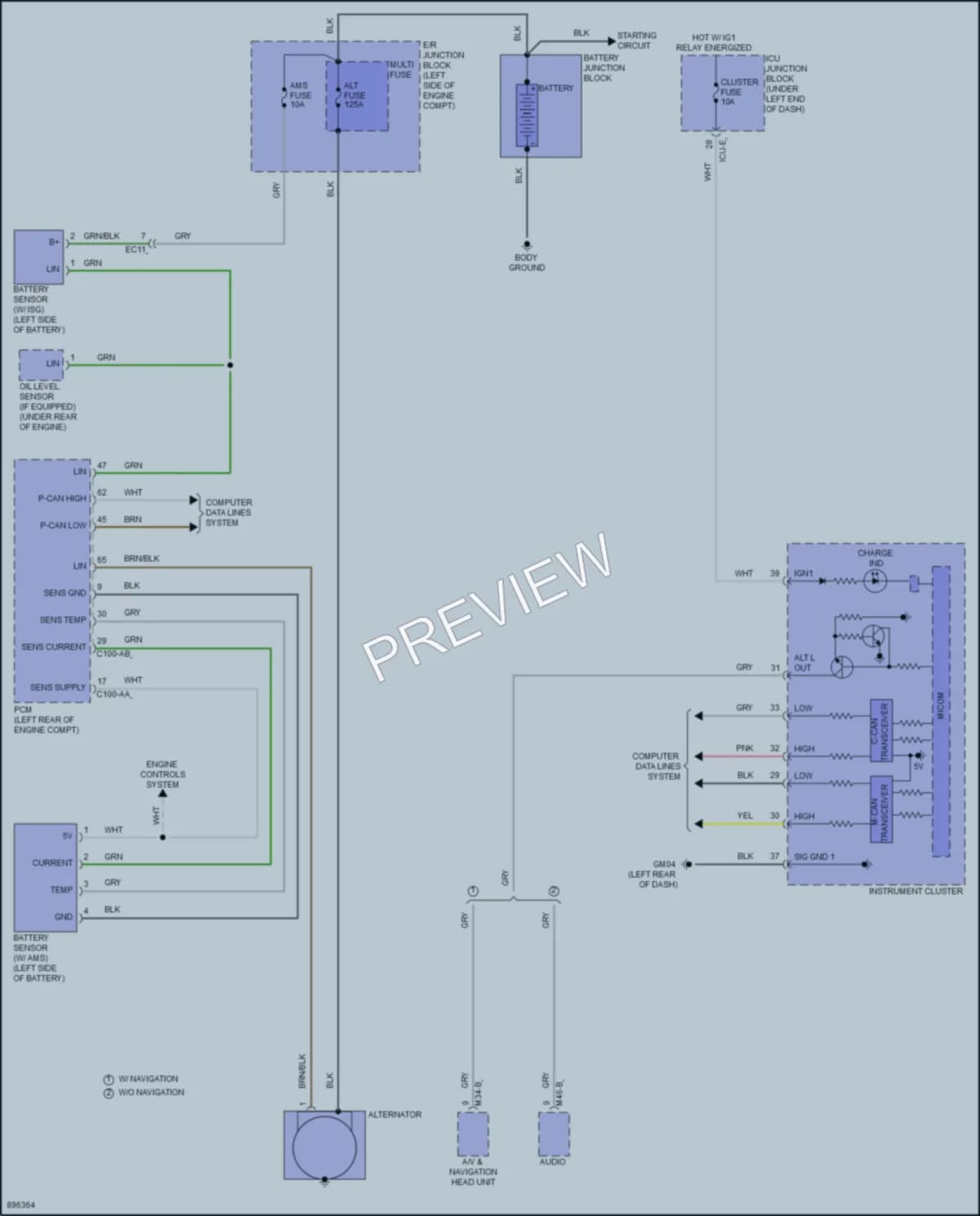 2025 Hyundai Venue Starting Charging wiring diagram preview