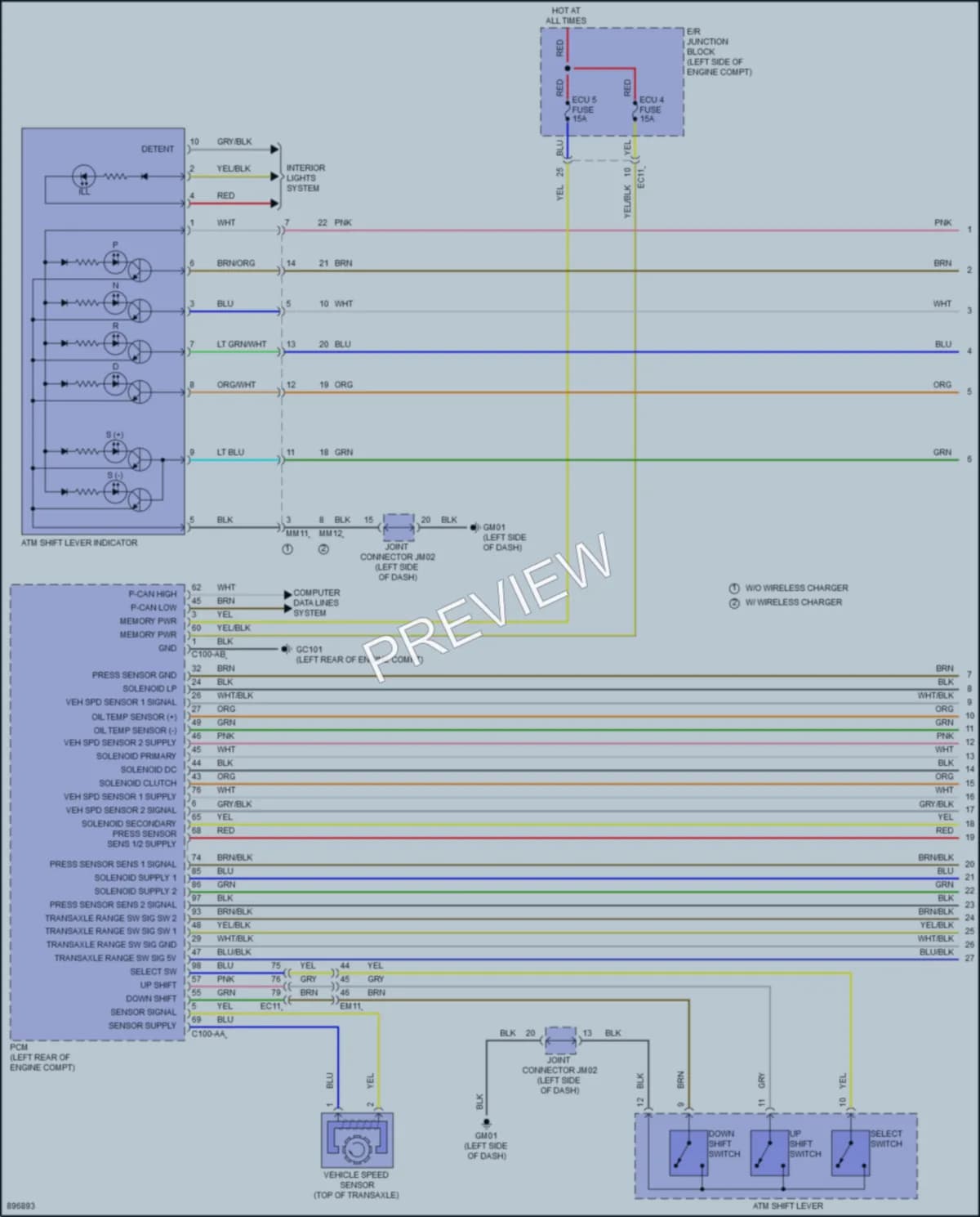 2025 Hyundai Venue Transmission wiring diagram preview